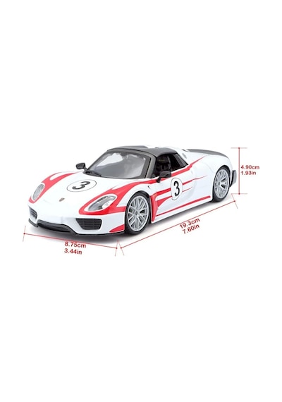 28009 Burago Porsche 918 Spyder 1:24 Model Araba -sunman