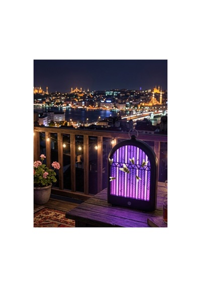 Şarjlı Uv Sivrisinek Öldürücü Lamba Sessiz Ve - Hs08376341-7798