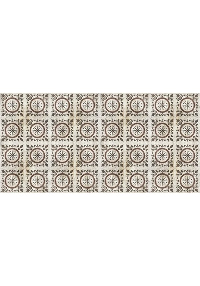 Yer Kaplama Zemin Kaplama Folyosu 65x130 Cm Marble Floor Yuvarlak