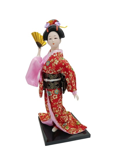 Japon Kimonolu Geyşa Bebek Kabuki Biblo 30 Cm No.23 Anime