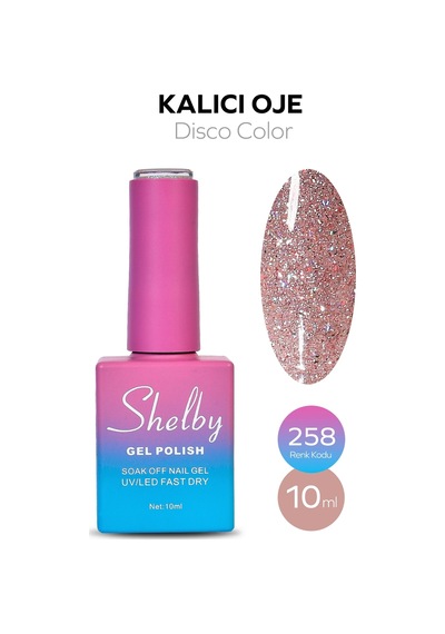 Shelby 10 Ml. A258 Disko Kalıcı Oje