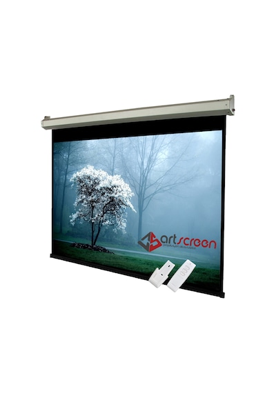 Artscreen 200X200 Cm Motorlu Kumandalı Projeksiyon Perdesi