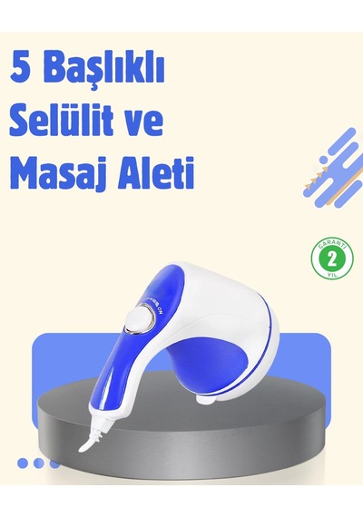Elektrikli Yağ Yakıcı Masaj Aleti 5 Başlıklı Vücut Şekillendirici çok renkli