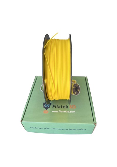 Pla+ 1.75mm Sarı 1kg 3d Yazıcı Filamenti - Profesyonel Baskı Kalitesi Çok Renkli