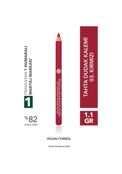 Yves Rocher Tahta Dudak Kalemi-03. Kırmızı-1.2g-76260 03 Kırmızı