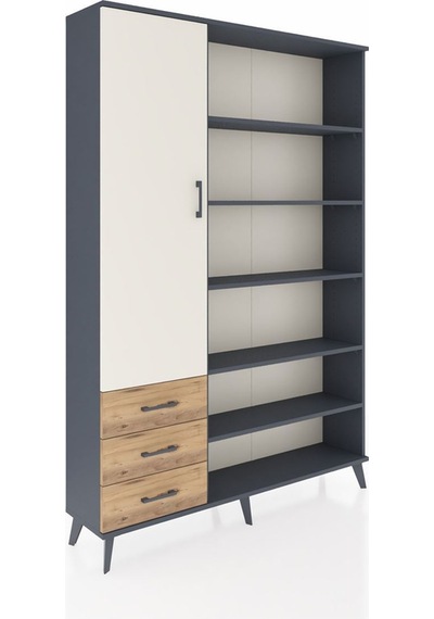 Arges Dolap 9 Raflı 3 Çekmeceli 3 Kapaklı 132x30x195 Antrasit-aytaşı/çam Aytası/atlas Çam Arges Dolap 9 Raflı 3 Çekmeceli 3 Kapaklı 132x30x195 Antrasit-aytaşı/çam Aytası/atlas Çam