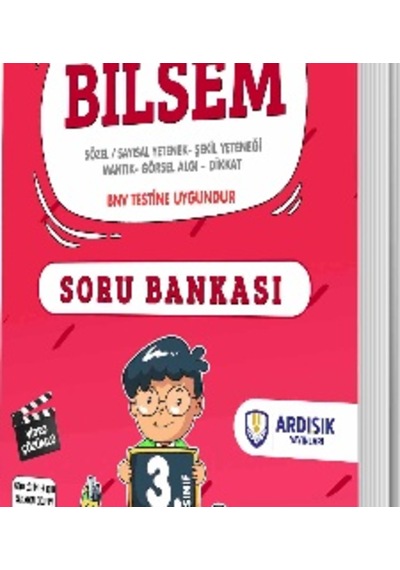 Ardışık Yayınları 3. Sınıf Bilsem Soru Bankası Ve Deneme Sınavı Tamamı Video Çözümlü 2 Kitap Set
