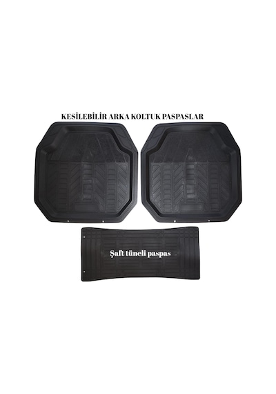 Citroen C4 2011-2012-2013-2014-2015-2016-2017-2018 Havuzlu Kesilebilir Oto Paspas Seti Tuna,su Geçirmez,çok Yumuşak Ve Esnek,yeni Üretim, Araba Paspası,siyah