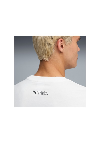 Puma X Squid Game Graphic Tee Erkek Beyaz Tişört Beyaz Beyaz