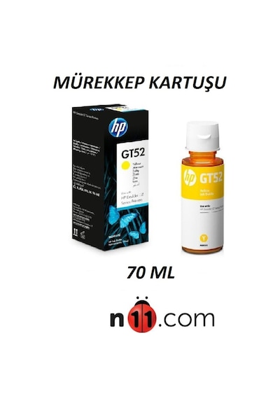 Hp Gt53Xl/Gt52 Siyah Sarı Mavi Kırmızı Mürekkep