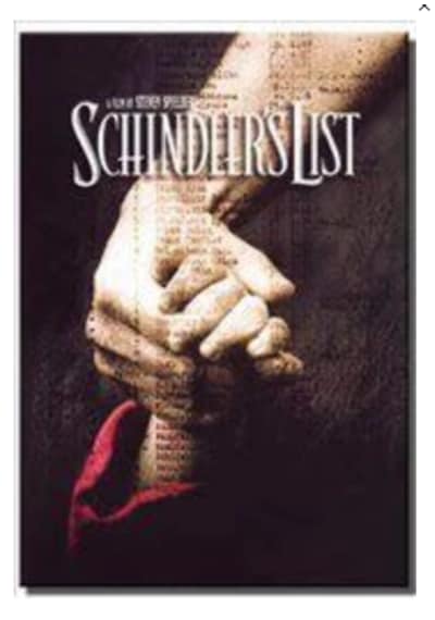 Dones Modelist Defter Çizgili Film Afişleri / Schındler's List Çok Renkli