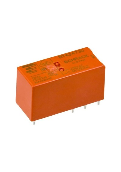 Schrack Rt424730 Röle, 2 Kontak 8a 230v Ac Pcb - 20 Adet