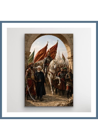 Buradabulabilirsin Fatih Sultan Mehmet İstanbul'un Fethi Kanvas Tablo 20x30 Cm Bbz Çok Renkli