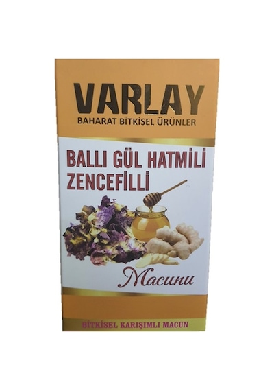 Varlay Ballı Gül Hatmili Zencefilli Macun 450 G