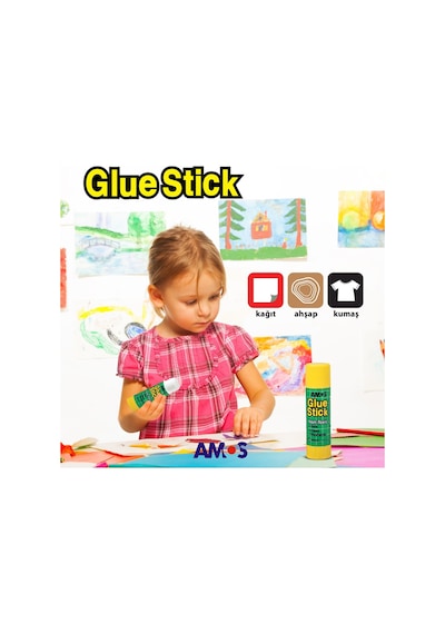 Amos Beyaz Stick Yapıştırıcı 22 GR