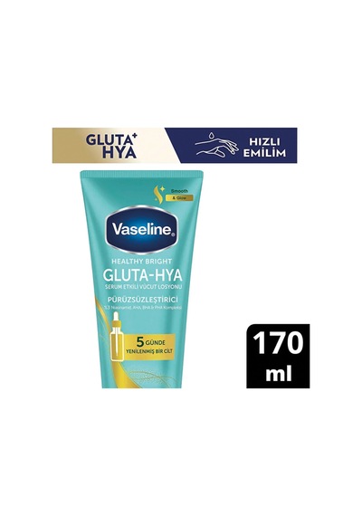 4 Adet Vaseline Gluta-hya Pürüzsüzleştirici Vücut Losyonu 170 Ml