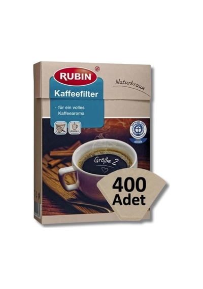 Tr Kahve Filtresi 2 Numara Küçük Boy Naturel Kağıt 400 Adet Genel