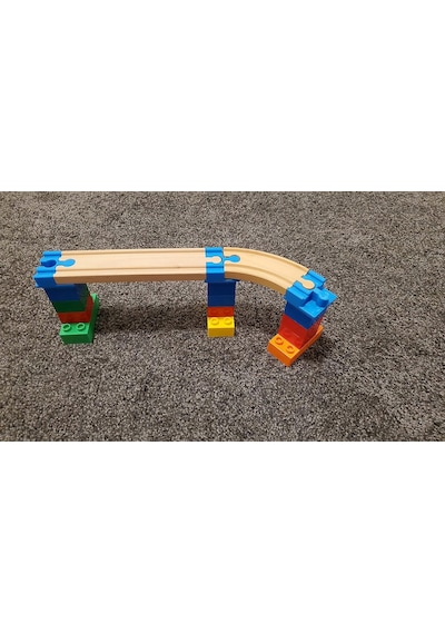 5 Parça Duplo To Brio Uyumlu Ahşap Tren Rayı Adaptör Seti