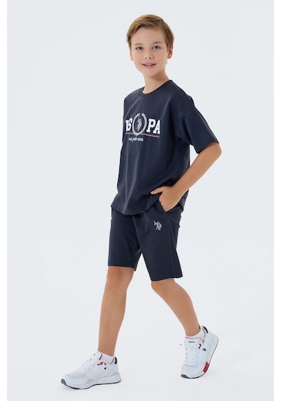 U.s. Polo Assn. Erkek Çocuk Siyah Bermuda Takım Us2425-c-v2 Siyah