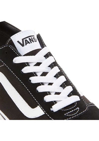 Vans VN0A36EMC4R1 MN Ward Suede Canvas Ayakkabı Beyaz - Siyah