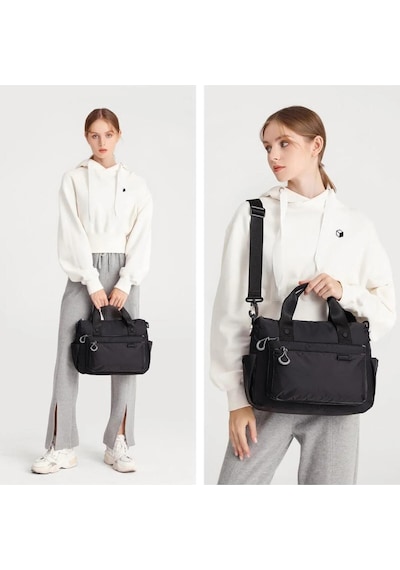 Smart Bags Kırmızı Ekstra Hafif Kumaş Orta Boy Kadın Omuz Ve Postacı Çantası