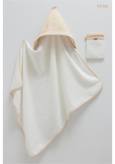 Caramell Soft Style Girl Bebek Havlu Ve Kese Takımı Bej Crml.Bej.BSK 2107 0 - 3 Yaş