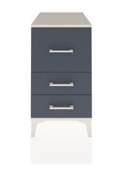 Kronos Komodin 3 Çekmeceli 44x59x80 Aytaşı-antrasit Aytaşı