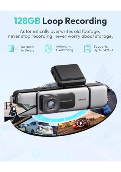 980h 4k Ön Ve Arka, 4k Araba Dash Cam Ön Ve 2k Arka Kamera, Gece Görüşü, Starvıs Dash Cam, Adas, 170 Geniş Açı, Dahili Gps Ve Wifi, 24/7 Park Modu, 64 Gb Sd Kart Dahil
