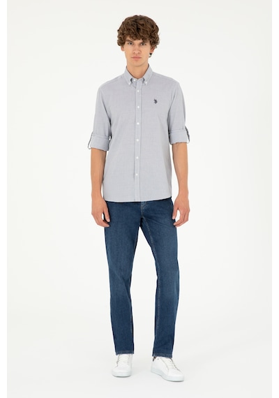 U.s. Polo Assn. Erkek Lacivert Gömlek Desenli 50288656-vr033 Lacivert