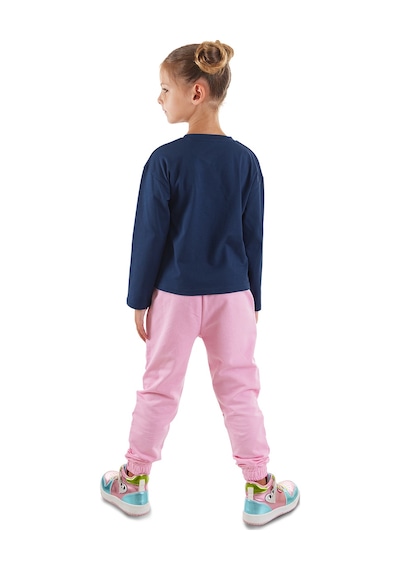 Denokids Tatlı Dino Kız Çocuk T-shirt Pantolon Takım Çok Renkli Denokids Tatlı Dino Kız Çocuk T-shirt Pantolon Takım Çok Renkli