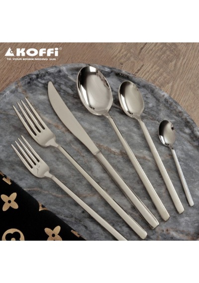 Koffi 36 Parça Çatal Kaşık Bıçak Seti Metal
