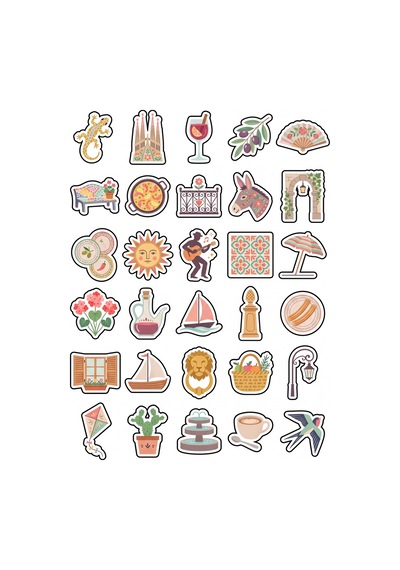 Posta Pulu Koleksiyon Vintage Sticker Seti 150 Adet - 5'li Mega Paket No04 - Laptop Defter Ajanda Çok Renkli