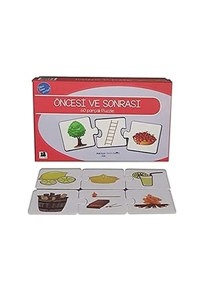 Ezo Etkin Zeka Oyunları, Öncesi Ve Sonrası Puzzle 60 Parça Puzzle Kapak Değişebilir