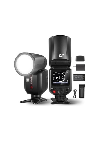 Neewer Z2pro-s Sony Uyumlu 76w Yuvarlak Kafa Akülü Tepe Flaşı