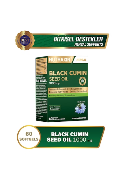 Nutraxin Black Cumin Seed Oil 1000 Mcg 60 Kapsül