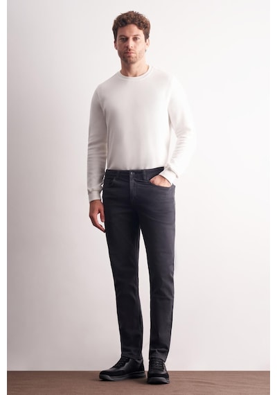 İmza Antrasit 5 Cep Casual Slim Fit Pamuklu 5 Cep Pantolon 1003255318 Antrasit