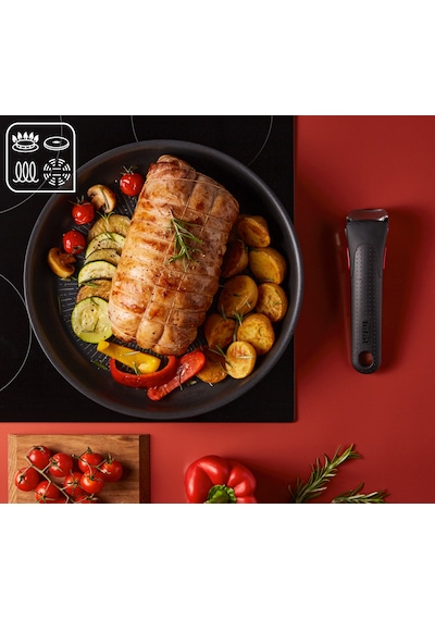 Tefal Ingenio Exception Titanyum 6X Büyük Tencere ve Tava Seti 12 Parça