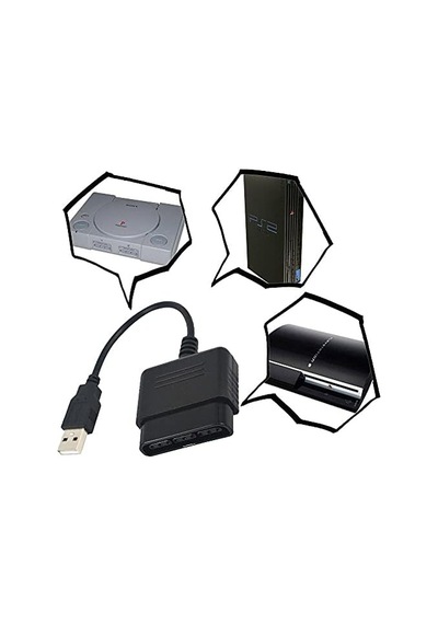 5023 Usb To Ps2 Pc Bilgisayar Oyun Kolu Çevirici Dönüştürücü