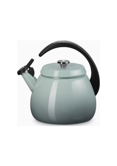 Le Creuset Su Isıtıcısı Çanı 2,1 L, Emaye Karbon Çelik, Şık Ve Dayanıklı Su Isıtıcılar Açık Yeşil 8
