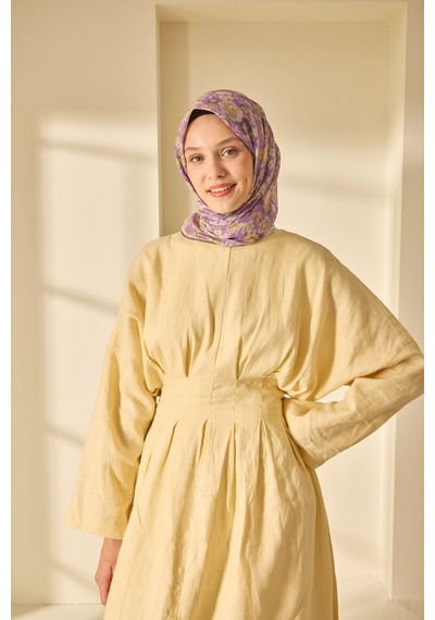 Silk Home Soft Eşarp 73090-11 Eflatun, Butter Yellow, Taş,vizon