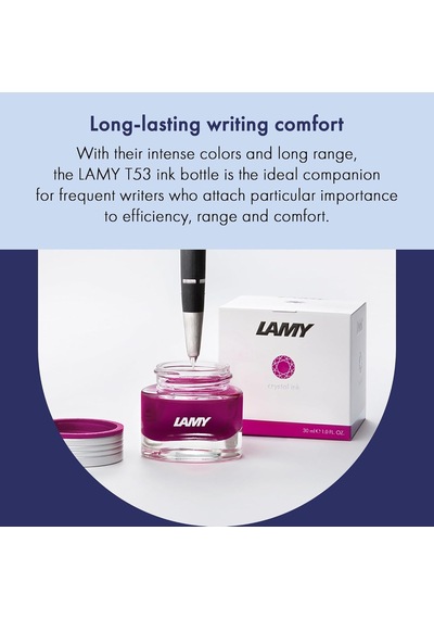 Lamy T53-500 Crystal T53 Şişe Mürekkep Topaz Genel