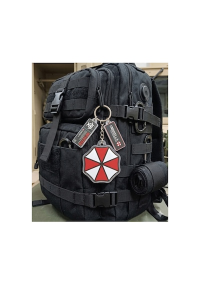 Owl Bag Resident Evil Umbrella Corporation Desenli Acrylic Anahtarlık Çanta Süsü Mıx