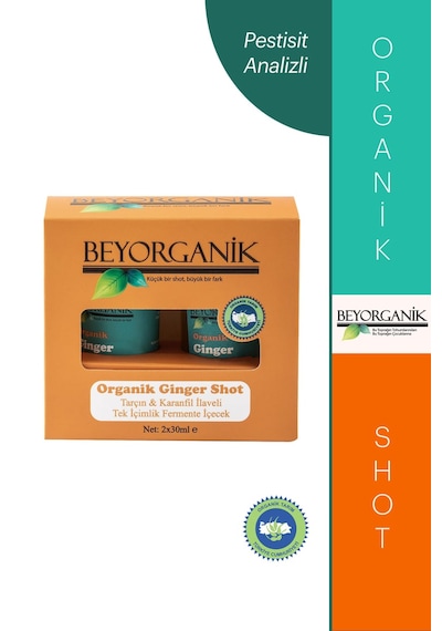Organik Ginger Shot 2'li Tarçın & Karanfil İlaveli Tek İçimlik Fermente İçecek Diğer