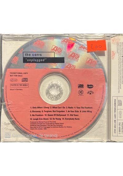 Plak Değildir Cd Dir Cd The Corrs Unplugged Promo Cd