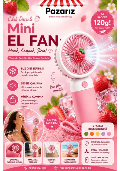 Mini Taşınabilir Fan Vantilatör Telefon Tutucu Stand Özellikli Meyve Ve Çiçek Tasarımı Küçük Vantilatör Type-c Şarj Edilebilir Soketli 3 Kademe Sessiz Taşınabilir Yelpaze Şarjlı Vantilatör Mini Taşınabilir Fan Vantilatör Telefon Tutucu Stand Özellikli Meyve Ve Çiçek Tasarımı Küçük Vantilatör Type-c Şarj Edilebilir Soketli 3 Kademe Sessiz Taşınabilir Yelpaze Şarjlı Vantilatör