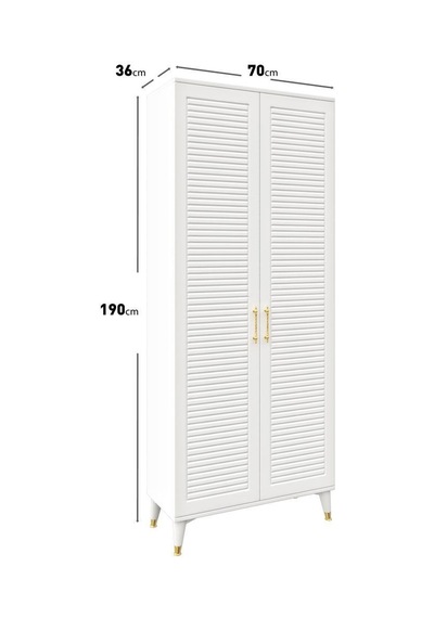 Panjurlu Metal Kulp Pnj2190 Ayakkabılık Portmanto Vestiyer Beyaz Gold Beyaz - Gold Panjurlu Metal Kulp Pnj2190 Ayakkabılık Portmanto Vestiyer Beyaz Gold Beyaz - Gold