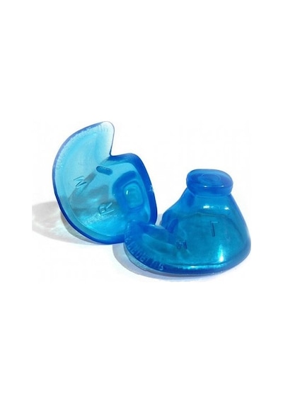 DOC'S PROPLUGS Kulak Tıkacı, Kutulu, Deliksiz, Yüzme İçin Mavi