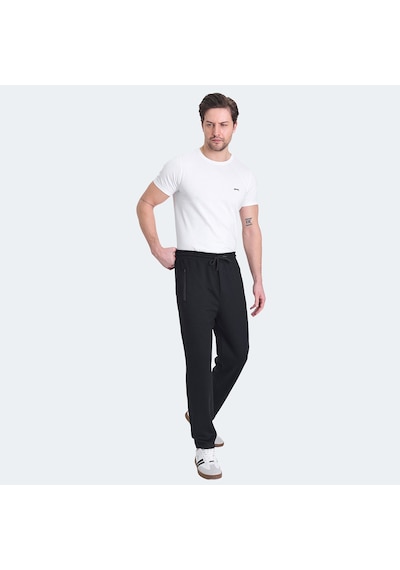 Slazenger KATAR Erkek Cepli Siyah Eşofman Altı