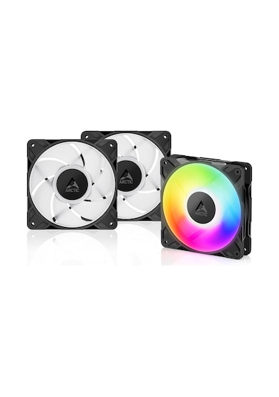 P12 Pro A-rgb Siyah - Güçlü Premium Fan, Y-kablo Ayırıcılı 120 Mm Pwm Fan, 600-3000 Rpm, 0 Rpm % 5 Pwm, 5v Dijital Rgb, Akışkan Dinamik Rulman, 4-pin - Siyah