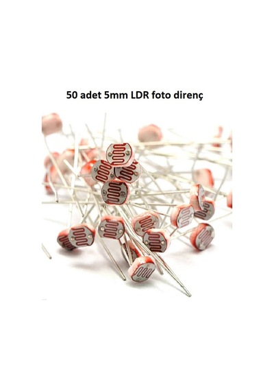 Robotiko-5Mm Ldr Işık Sensörü Foto Direnç 50 Adet